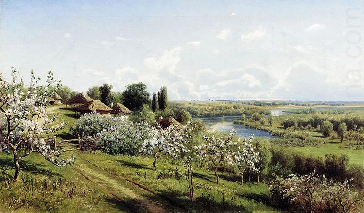 Nikolay Sergeyev Apple blossom. In Little Russia oil painting picture